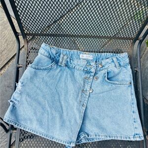 Zara Women's Blue Denim Skort